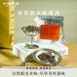 裕莲茶楼 新鲜果肉自然熟成原果晾晒甘甜可口酸梅肉干80g*1袋 酸梅肉80g*1袋