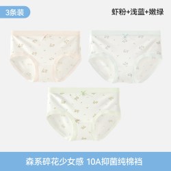 都市丽人 内裤女款纯棉10A抑菌裆2026新款无痕3条