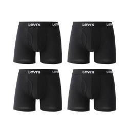 Levi's Levi’s 李维斯 男士平角内裤 4条装 吸汗透气柔软舒适四角裤