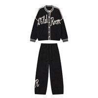 狂野之屋 家居服套装女款秋季宽松可外穿半边绒开衫睡衣简约高级