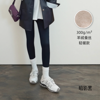莫代尔加绒鲨鱼裤女高腰收腹提臀保暖裤显瘦冬季羊绒打底瑜伽裤