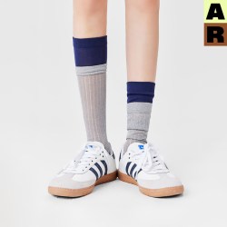 Almond Rocks AR芭蕾风miu系堆堆袜2026新款春秋长筒小腿袜女
