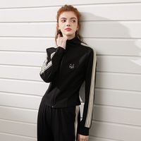 a02 小个子运动服外套春季韩版宽松显瘦时尚立领卫衣