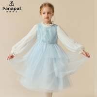 法纳贝儿童装2026儿童高端生日礼服女童公主裙法式演出服