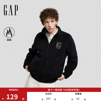 Gap 男女装 logo刺绣抱抱绒卫衣外套1SS623730