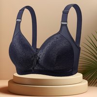 内衣妈妈款中年女性夏天薄杯文胸无钢圈大胸显小收副乳防下垂胸罩