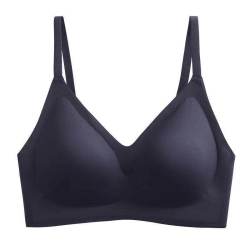 丽纱蓓儿 冰丝无痕内衣女无钢圈小胸聚拢防下垂吊带背心文胸罩薄款隐形肩带
