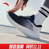 安踏 软底男鞋秋季透气运动鞋绵绵弹厚底减震回弹缓震大体重跑步鞋子男