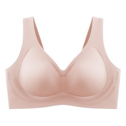 婷美 无痕内衣女3D软支撑无钢圈背心式文胸聚拢收副乳调整型胸罩