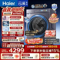 海尔 云溪5.0系列 XQG100-BLEG7AD5U1 滚筒洗衣机 10kg
