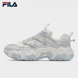斐乐 猫爪6 女子厚底老爹鞋  雪白/太空银-SS 36