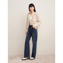 音儿 Goodland美地女装冬季轻薄羊毛短款羽绒服