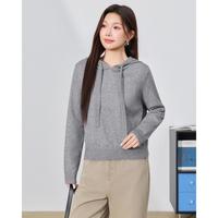 爱依服 唯品专属大码女装2026秋冬韩版简约休闲风毛织卫衣