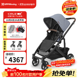 UPPAbaby CRUZ高景观婴儿推车双向 可坐可躺 易折叠 宝宝手推车 白云石色-BRYCE