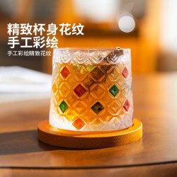摩登主妇 威士忌酒杯旋转杯子套装乔迁新居搬家生日礼物新婚玻璃杯