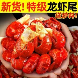 卖鱼七郎 新鲜小龙虾尾特级特大号龙虾尾麻辣批发商用