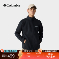 哥伦比亚 户外26秋冬新男子时尚运动旅行保暖抓绒衣针织外套AE1867 010 黑色 M (175/96A)
