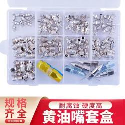 黄油嘴M6M8M10黄油咀注油嘴黄油枪尖头平头针式枪头套盒（10/规格）
