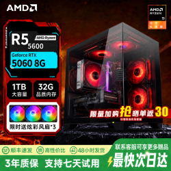 AMD 锐龙R5-5600台式电脑整机RTX5060ti光追独显GTA6黑神话