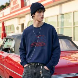 Dickies 长袖t恤男早秋重磅休闲新款舒适帅气潮印花上衣