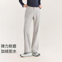 拓路者 女款加绒软壳休闲长裤防风弹力显瘦直筒通勤户外款百搭