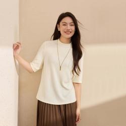 纤莉秀 大码女装优雅舒适上衣胖mm春秋款