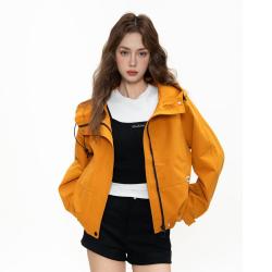 Dickies 酷帅连帽工装夹克女2026秋季新款休闲机能风抽绳宽松防风外套