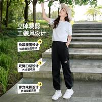 骆驼 运动裤女春夏户外徒步裤子女薄款透气长裤工装裤登山裤