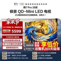 雷鸟 鹤7 Pro 26款 65R79A Pro 液晶电视 65英寸 4K 固定挂架款