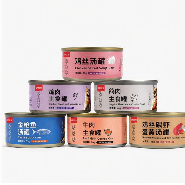伊兰生 猫罐头  主食 零食 猫咪宠物汤罐 6种口味可选 85g*6罐