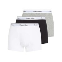 Calvin Klein CK男士3条装光泽腰边贴身平角内裤 NB2569A