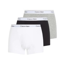 Calvin Klein CK男士3条装光泽腰边贴身平角内裤 NB2569A