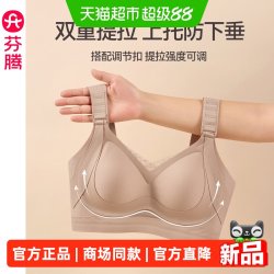芬腾 女士内衣文胸防下垂大胸显小光面无痕上托提拉美背时尚薄款