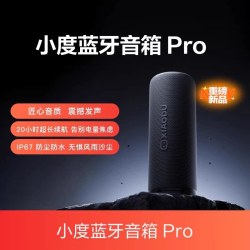 小度 蓝牙音箱Pro 黑色 防尘防水 便携蓝牙音箱