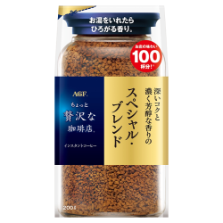 AGF 日本进口咖啡美式无蔗糖速溶冻干咖啡粉蓝金袋装200g