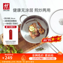 双立人 TWIN NOVA Plus系列 66427-240-982 煎锅(24cm、粘、无涂层)