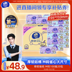 维达 棉韧系列 线条小狗联名 抽纸 3层*100抽*20包(195*153mm)