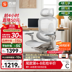 西昊 C300 二代 Lite 人体工学椅电脑椅子电竞办公椅久坐人工力学座椅