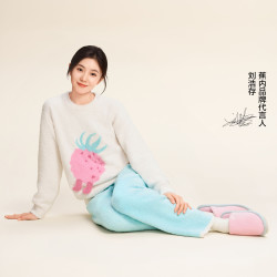 蕉内 绒绒520Home女半边绒家居服男加厚可外穿睡衣