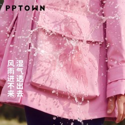 巴巴小镇 女童风衣中长款秋装2026新款儿童防风外套防泼水大童户外运动夹克