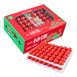 京鲜生 ＆一柿缘大同摘单樱桃小番茄礼盒96颗1200g 水果小西红柿源头直发