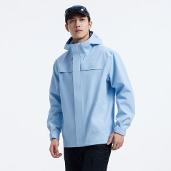 拓路者 朱雀2.0硬壳冲锋衣男三合一登山服户外防水外套 天空蓝 单冲无内胆 S