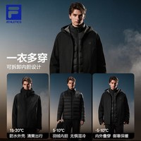 斐乐 冲锋衣丨FILA三合一羽绒外套26冬新款男防风防水户外运动上衣