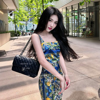 MieLanat/糜岚 国风印花吊带连衣裙