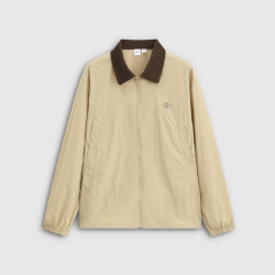 Gap 男士秋季防泼水logo印花翻领夹克外套