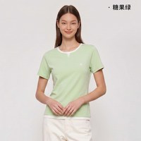 秋鹿 四季款睡衣100%全棉带胸垫简约可外穿纯棉休闲