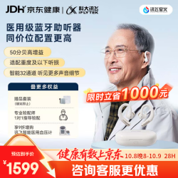 科大讯飞 耳背式数字助听器老年人耳聋耳背专用重度隐形年轻人气传导 鸿语03