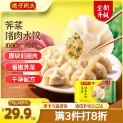 湾仔码头 荠菜猪肉水饺 48只 1kg
