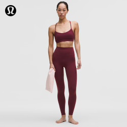 lululemon 丨Align™ 女士运动高腰紧身裤 26" *亚洲版型 LW5ILKA 勃艮第酒红