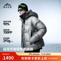 喜马拉雅 雨崩2.0极寒雪山版鹅绒服 700蓬90绒 凌云灰 2XL
